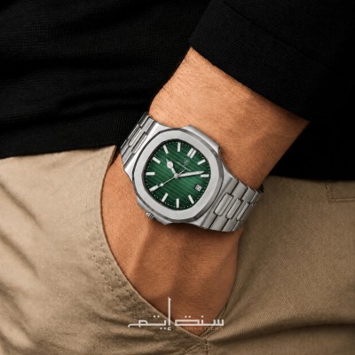 Silver & Deep Green