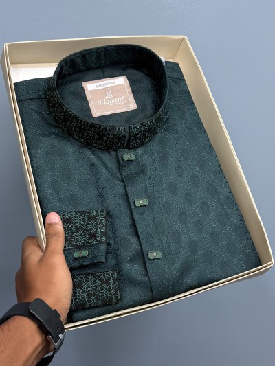 Luxury Evergreen Katan panjabi (exclusive)